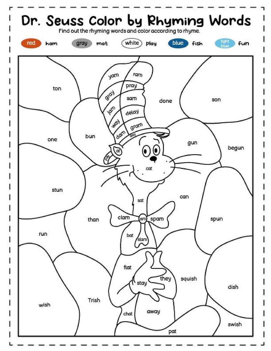 Dr Seuss Coloring Pages Dr Seuss Color By Number PDF Sheets Dr Seuss Activities And Printables FUN Blog
