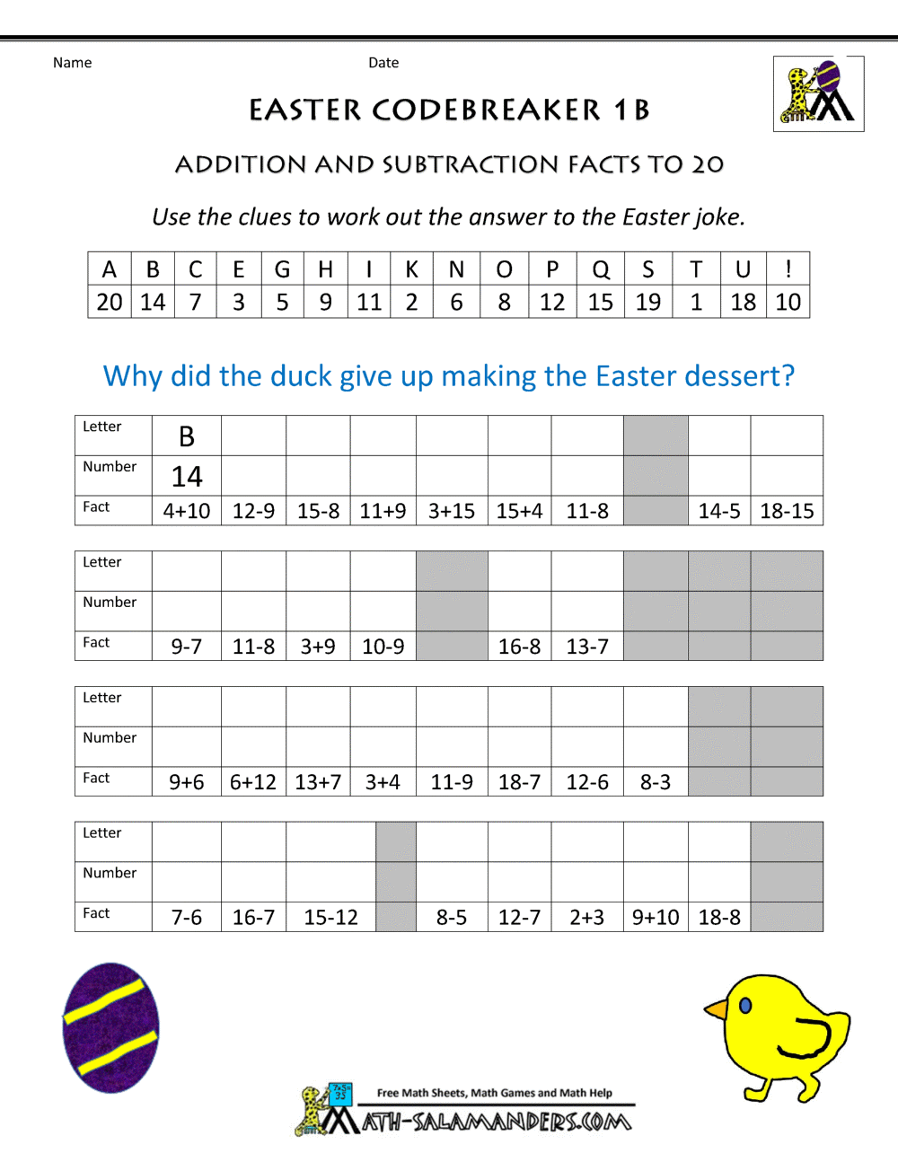 Easter Worksheets For Kids Easter Worksheets For Kids