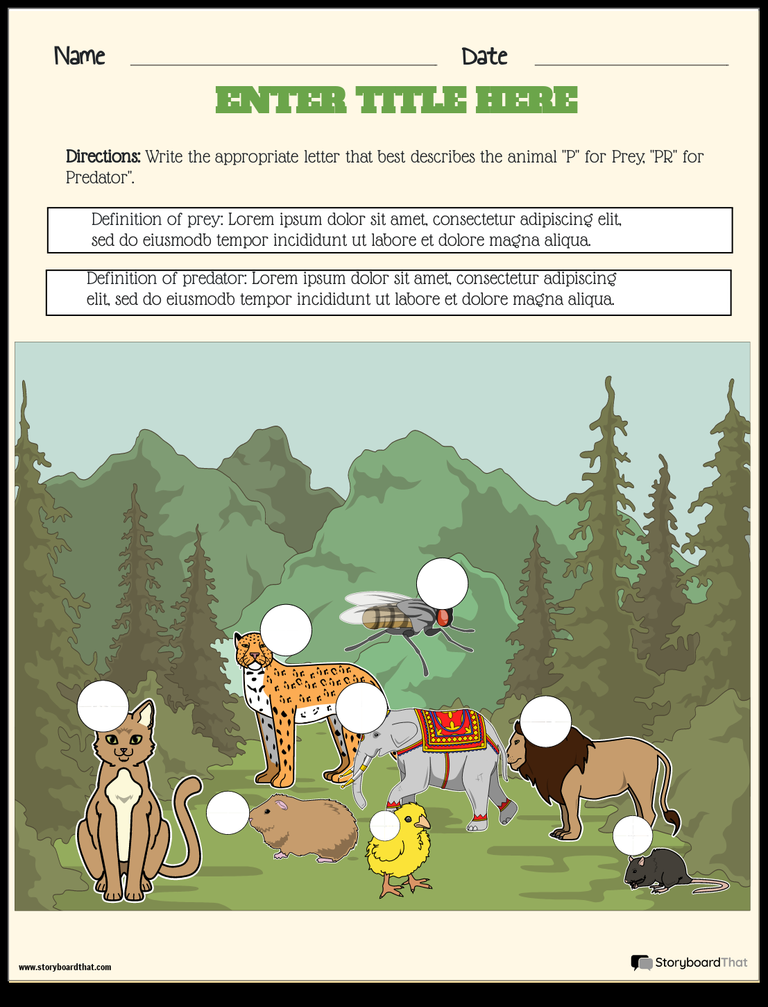 Ecosystems Worksheets Free Printable By Storyboard That Ecosystems Worksheets Free Printable By Storyboard That