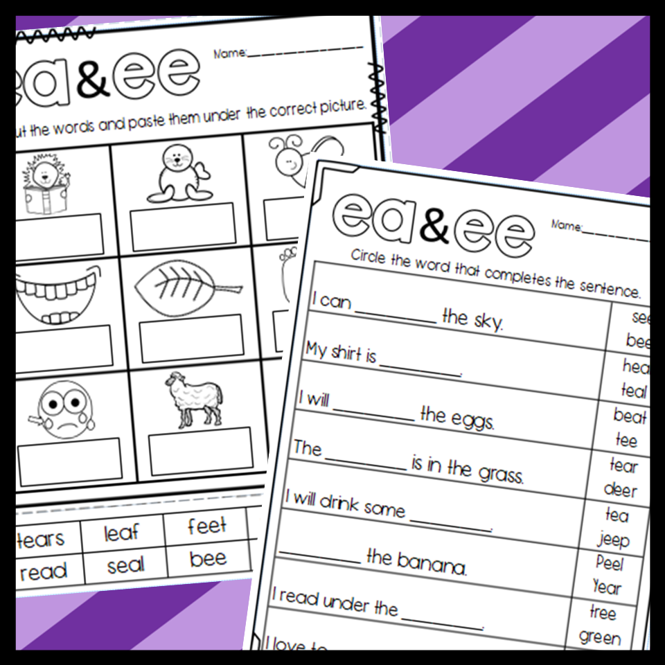 EE And EA Double Vowel Worksheets Made By Teachers EE And EA Double Vowel Worksheets Made By Teachers