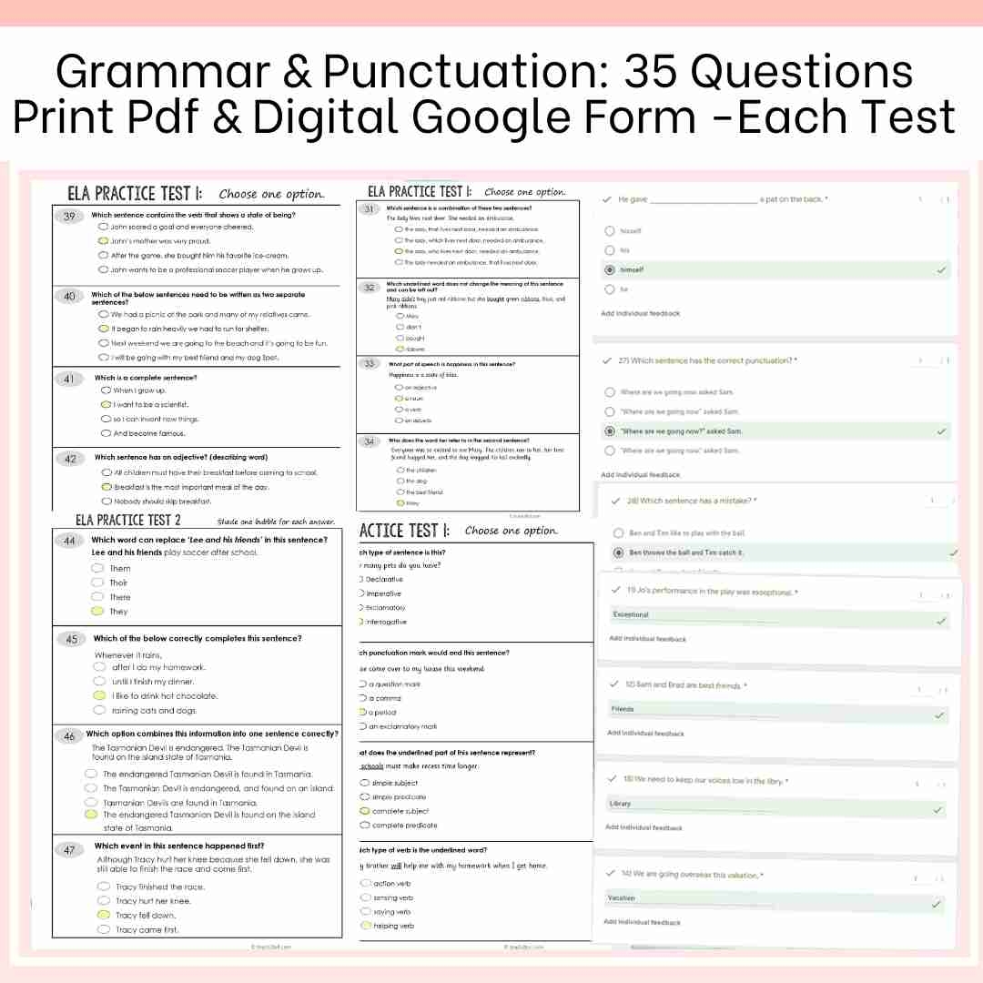 ELA Test Prep Grade 3 Grade 4 Grade 5 Essential Bundle ELA Test Prep Grade 3 Grade 4 Grade 5 Essential Bundle