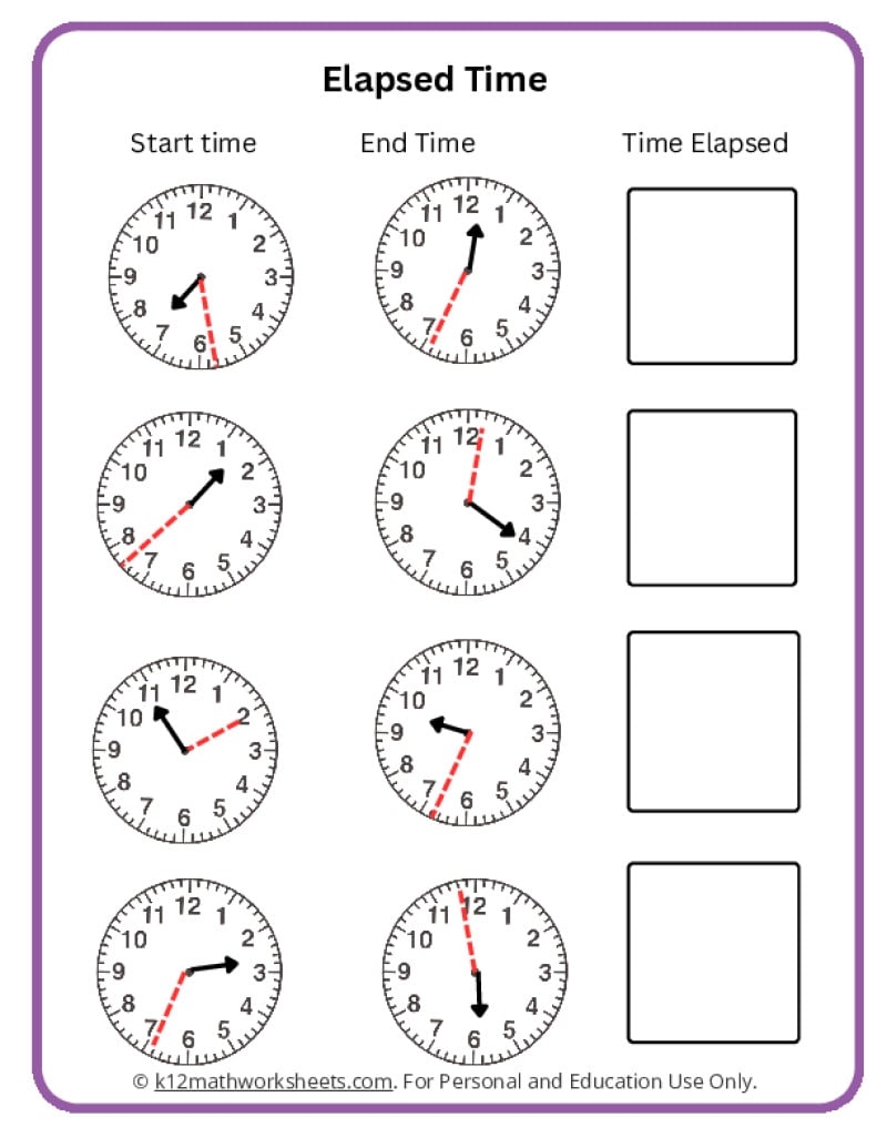 Elapsed Time Worksheets K12 Math Worksheets Printable Elapsed Time Word Problems Worksheets PDF Included Number Dyslexia