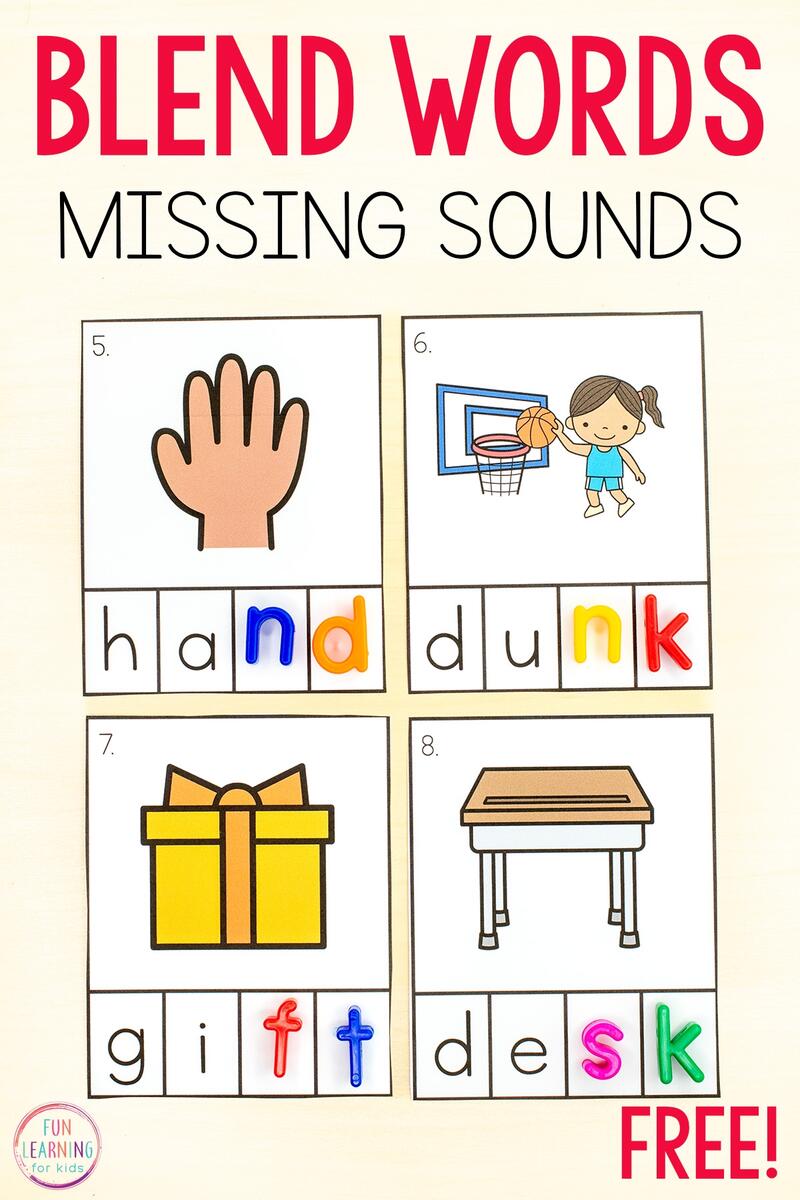 Ending Blend Missing Sounds Cards