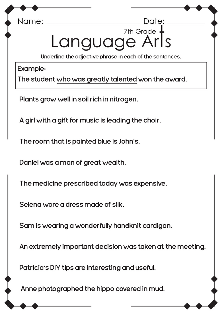 English Worksheets 7th Grade Common Core Worksheets Worksheets Library