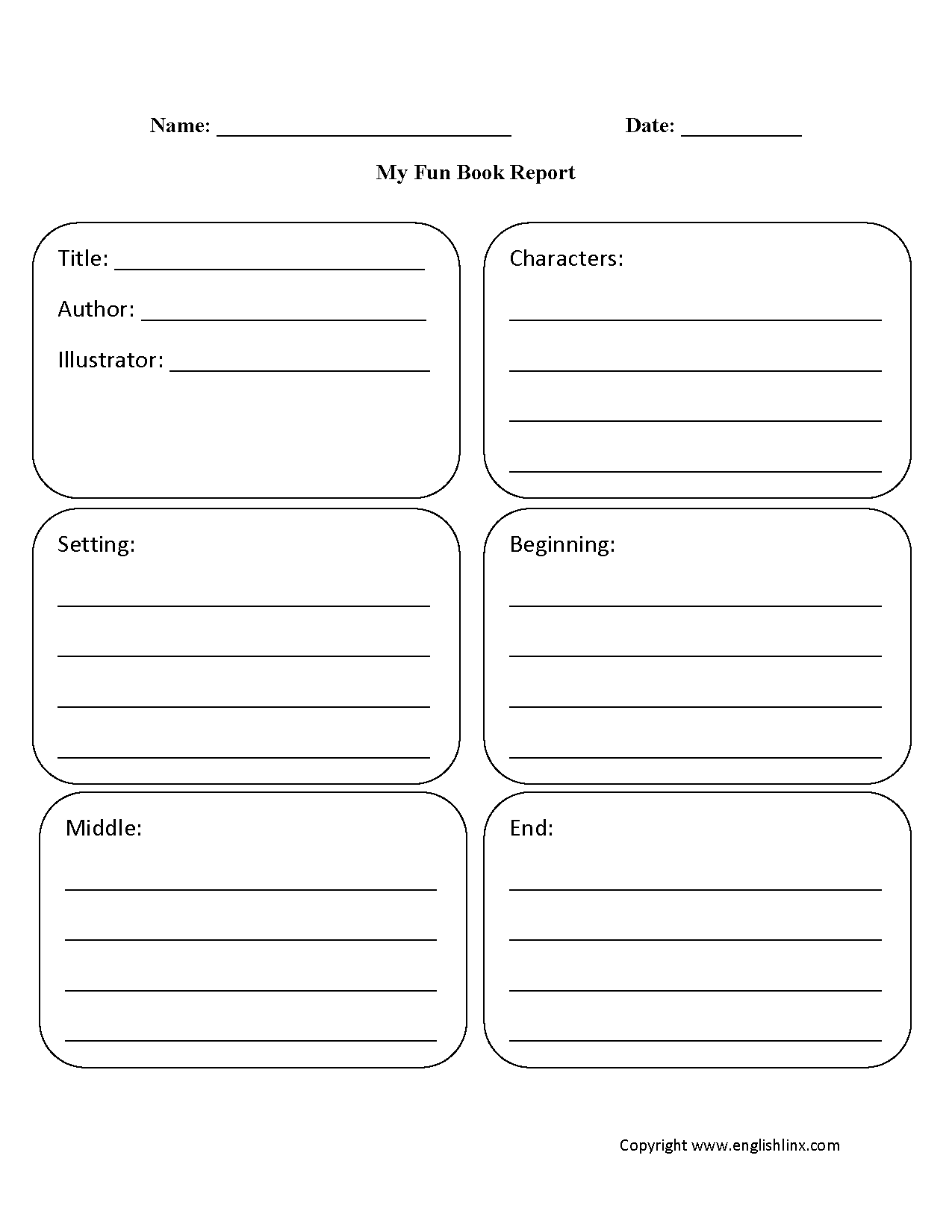 Englishlinx Book Report Worksheets Englishlinx Book Report Worksheets