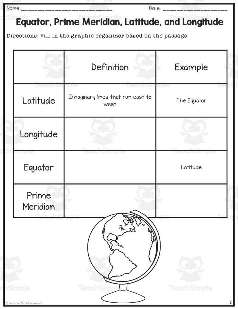 Equator And Prime Meridian Reading Packet By Teach Simple Equator And Prime Meridian Reading Packet By Teach Simple