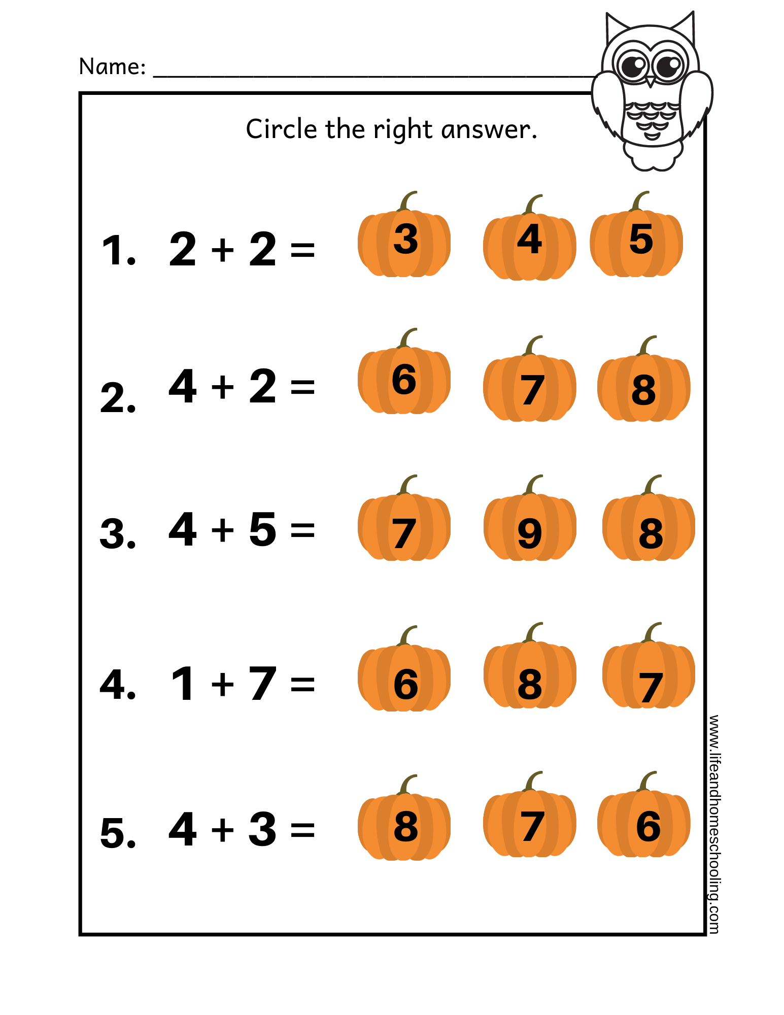 Fall Themed Kinder 2nd Grade Math Add Subtract Made By Teachers October Printables Second Grade Review Worksheets ELA Grammar Reading Math Shop Sweet Tooth Teaching