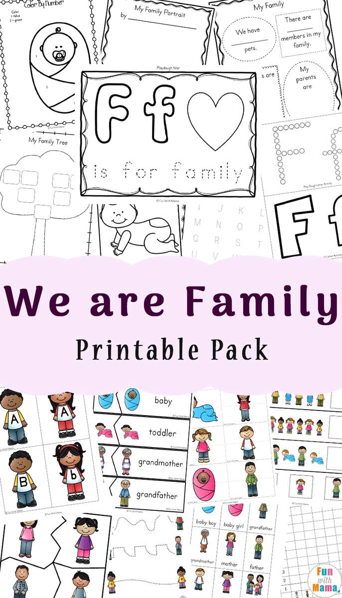 Family Theme Preschool Activities Worksheets For Kindergarten Fun With Mama Family Theme Preschool Activities Worksheets For Kindergarten Fun With Mama