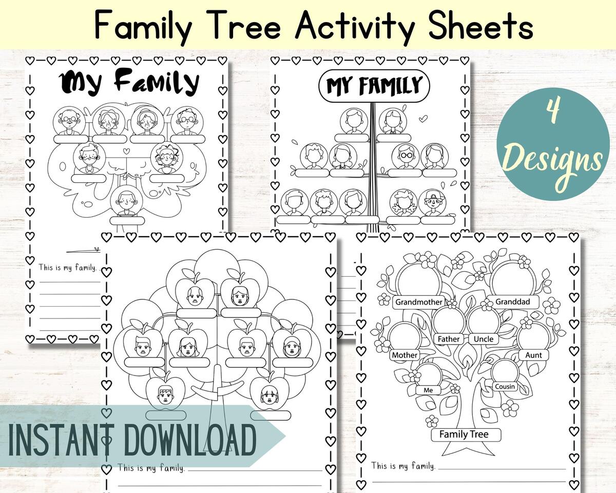 Family Tree Printable Template Fillable Family Tree Chart Family Tree Printable For Kids Family Tree Chart Template Etsy Family Tree Printable Template Fillable Family Tree Chart Family Tree Printable For Kids Family Tree Chart Template Etsy
