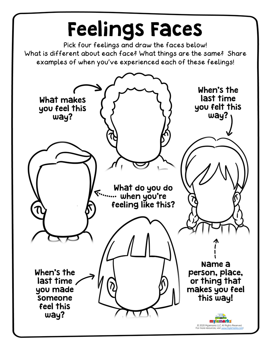 Feelings ACTIVITY Pack Printable Feelings ACTIVITY Pack Printable