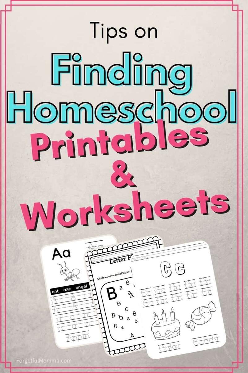 Finding Homeschool Printables And Resources Online Finding Homeschool Printables And Resources Online