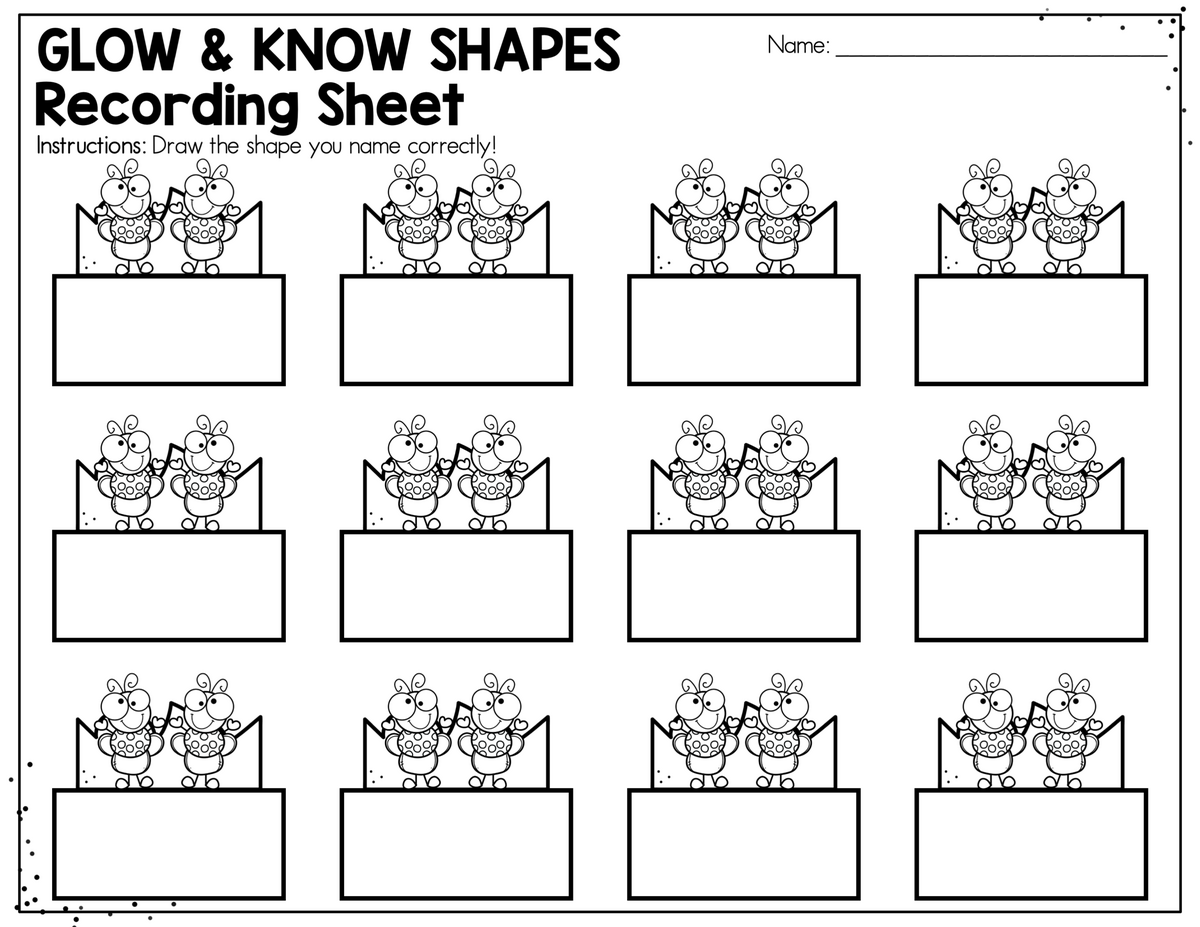 Firefly Shapes Game Free Printable Teaching Mama