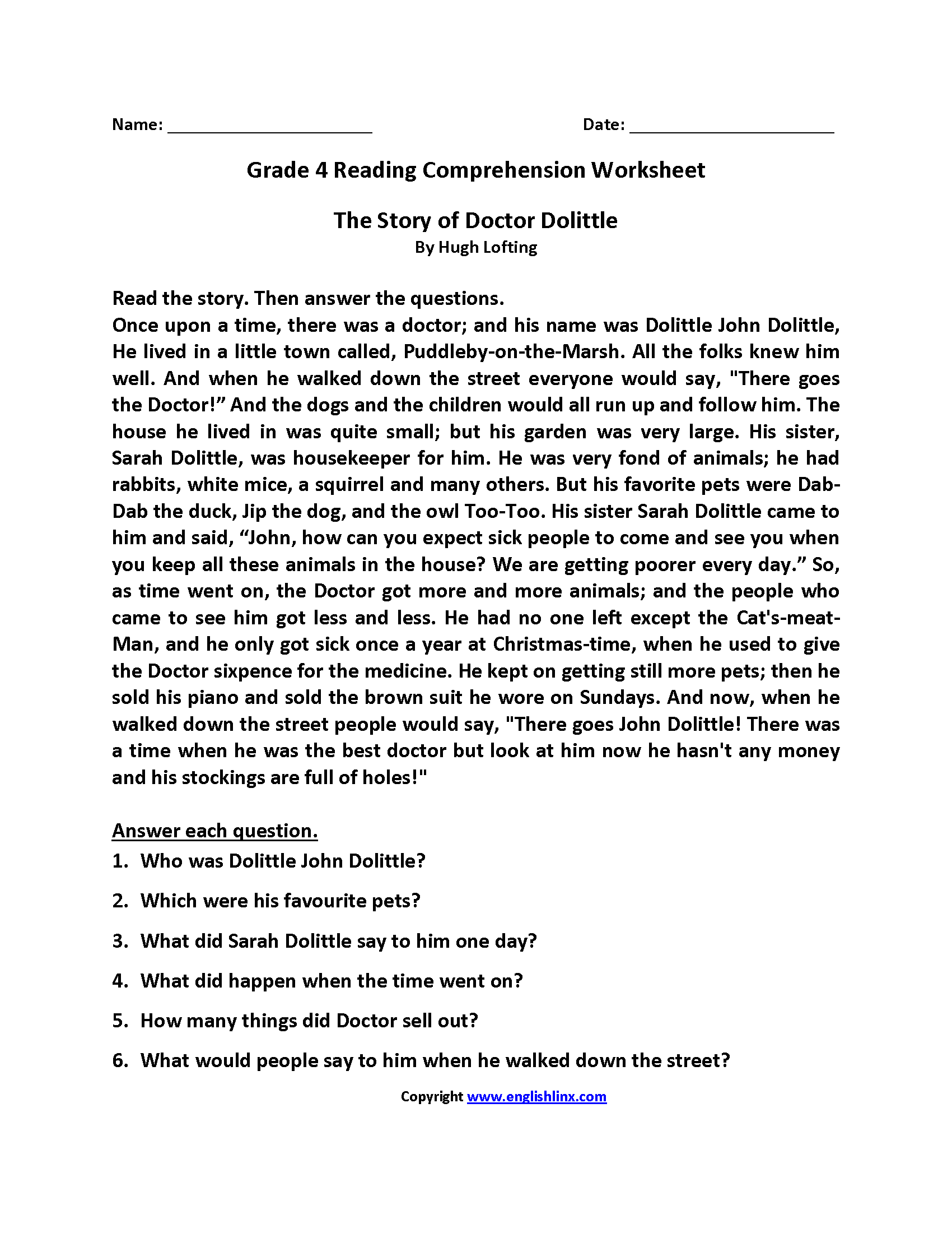Free Free Printable 4th Grade Reading Comprehension Worksheet Download Free Free Printable 4th Grade Reading Comprehension Worksheet Png Images Free Worksheets On Clipart Library