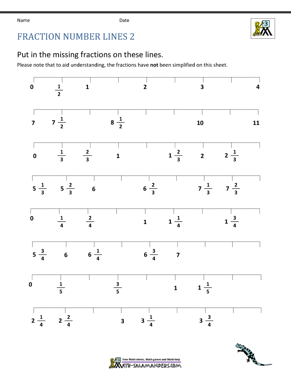 4th Grade Fractions Worksheets PDF Printable Worksheets Cazoom Math