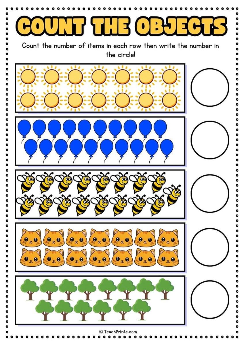Free 1 20 Counting Worksheets Teach Prints Free 1 20 Counting Worksheets Teach Prints