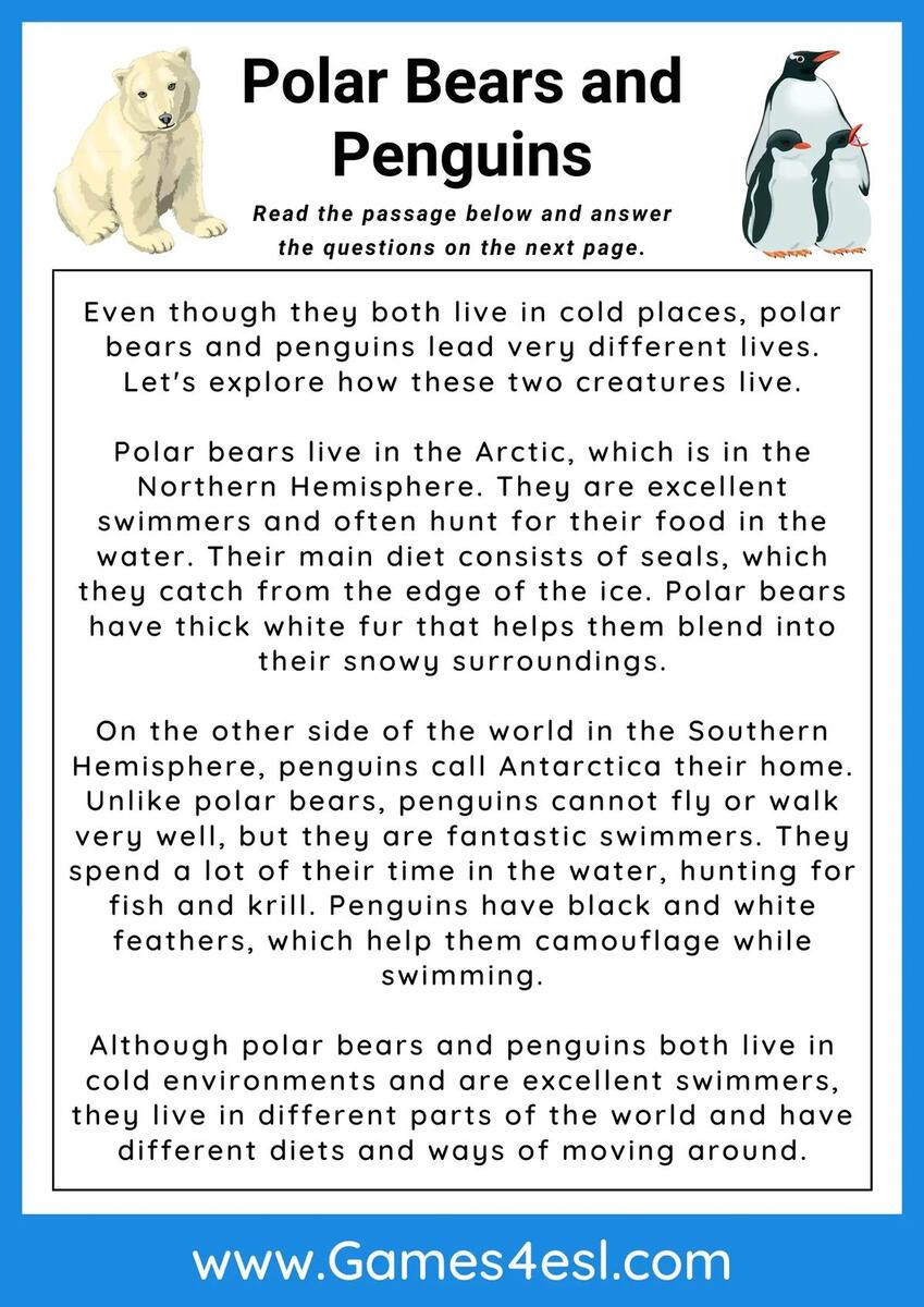 Polar Bears Free PDF Download Learn Bright