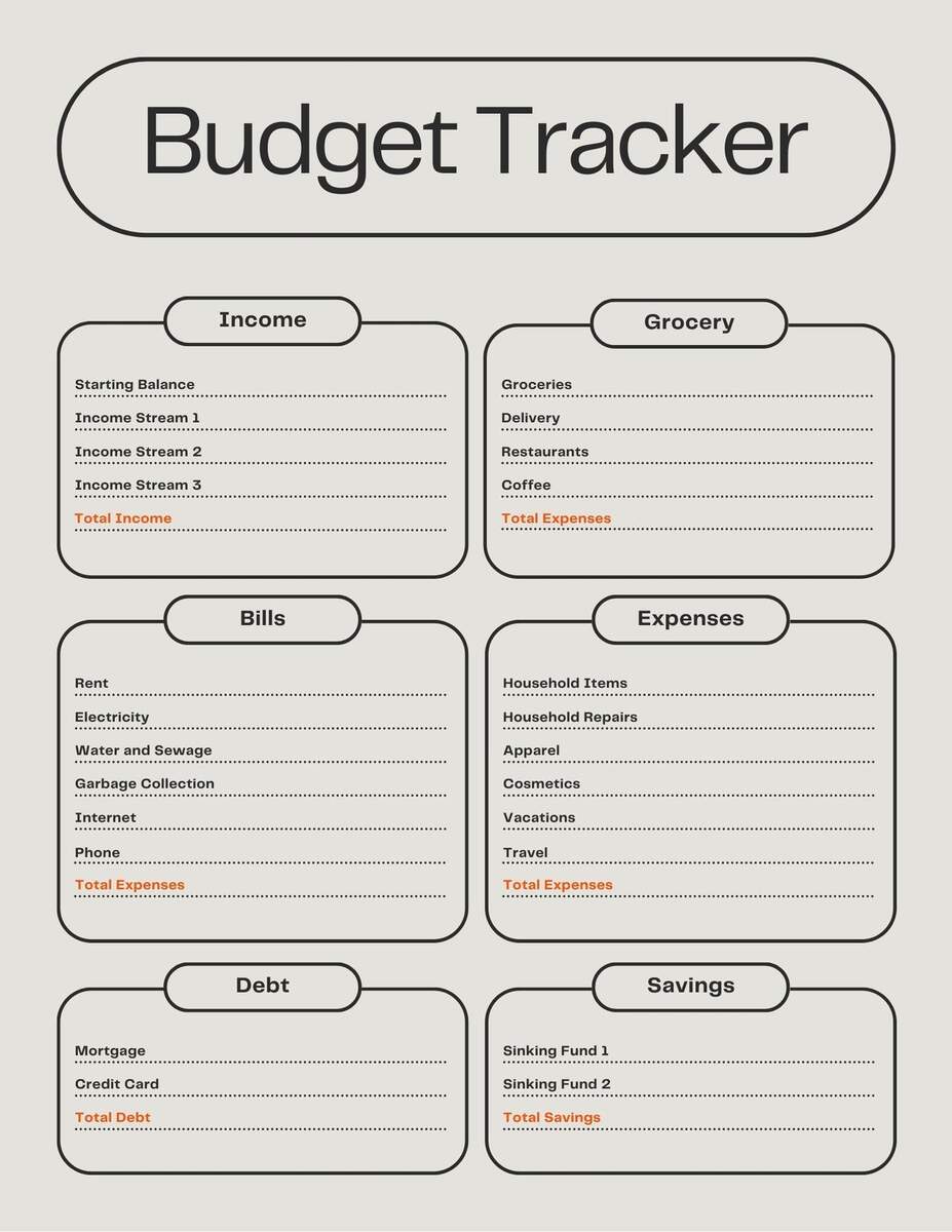 Free And Customizable Budget Templates Canva Free And Customizable Budget Templates Canva