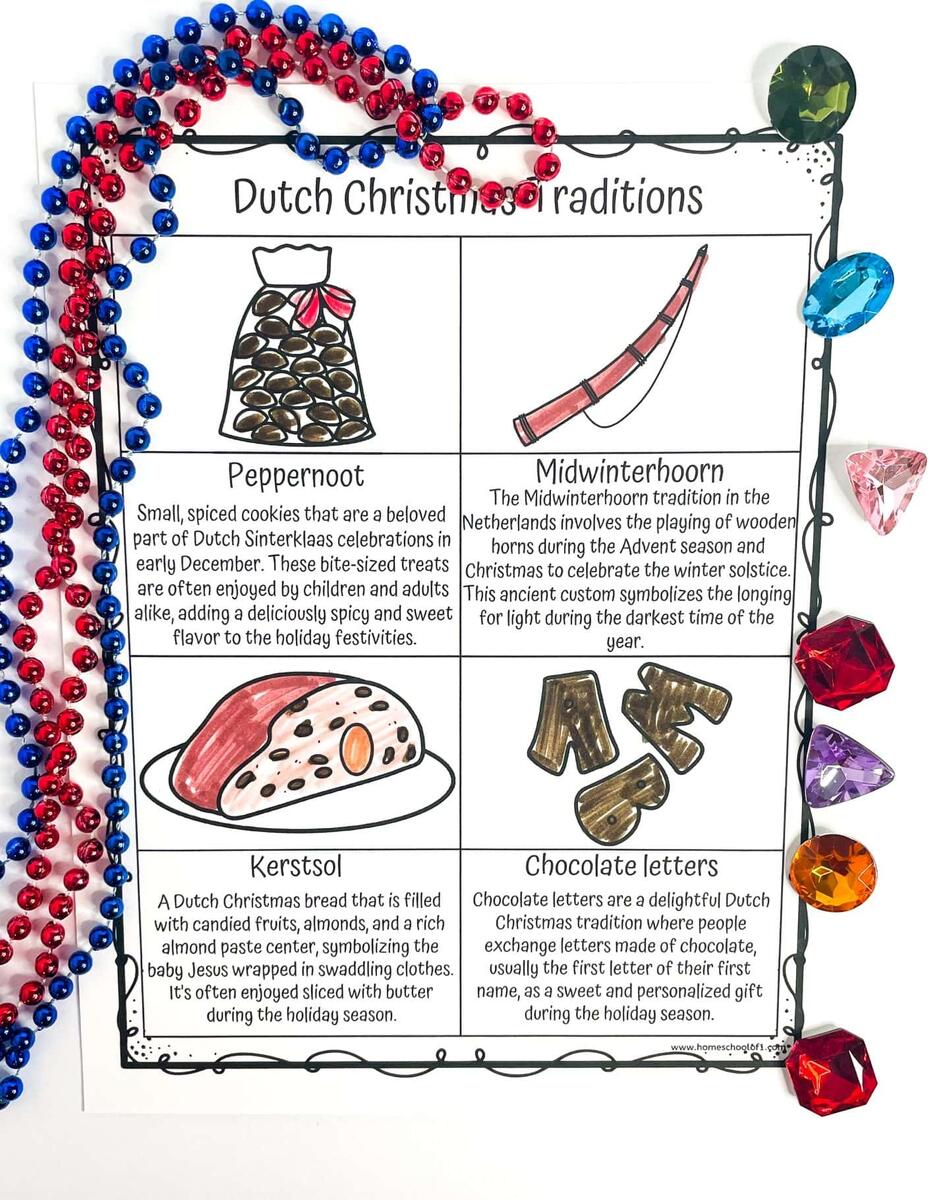Free Christmas In The Netherlands Worksheet