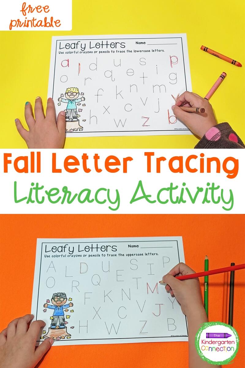 FREE Fall Letter Tracing Printables For Pre K Kindergarten FREE Fall Letter Tracing Printables For Pre K Kindergarten