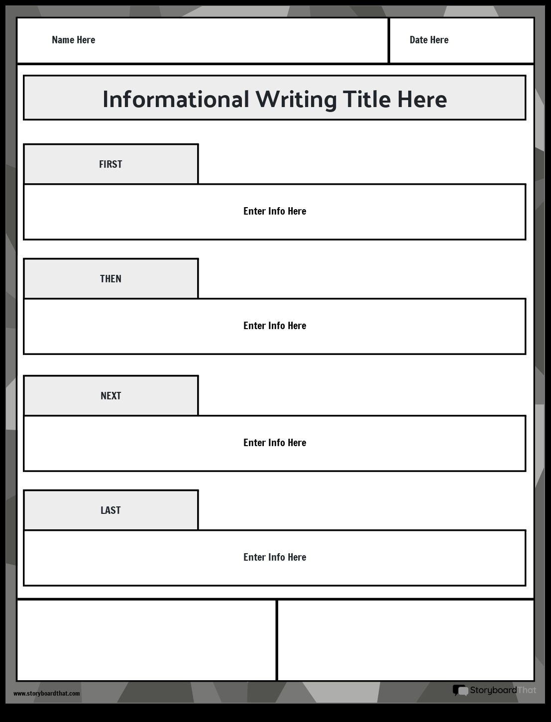 Free Informational Writing Worksheets By Storyboard That