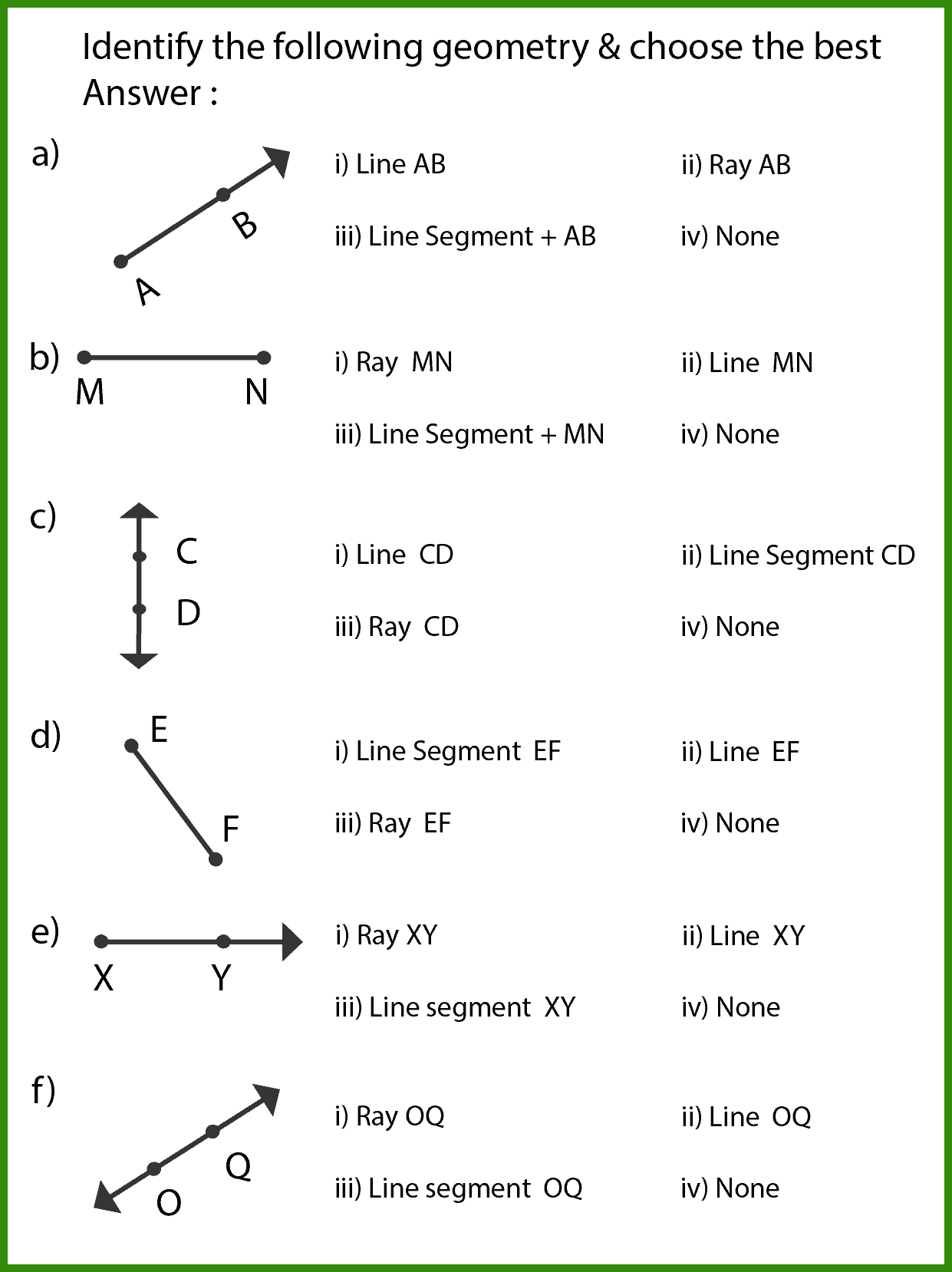 Free Lines Rays And Line Segments Worksheet 10 Pages Free Lines Rays And Line Segments Worksheet 10 Pages