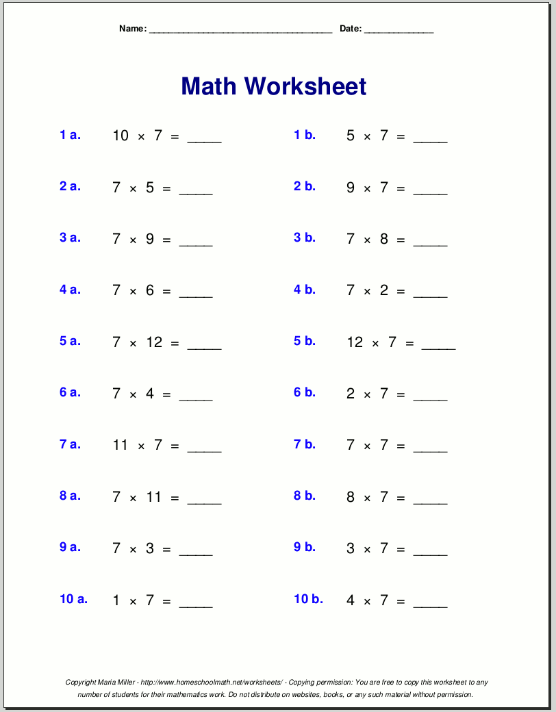 Seventh Grade Solving Equations Worksheet