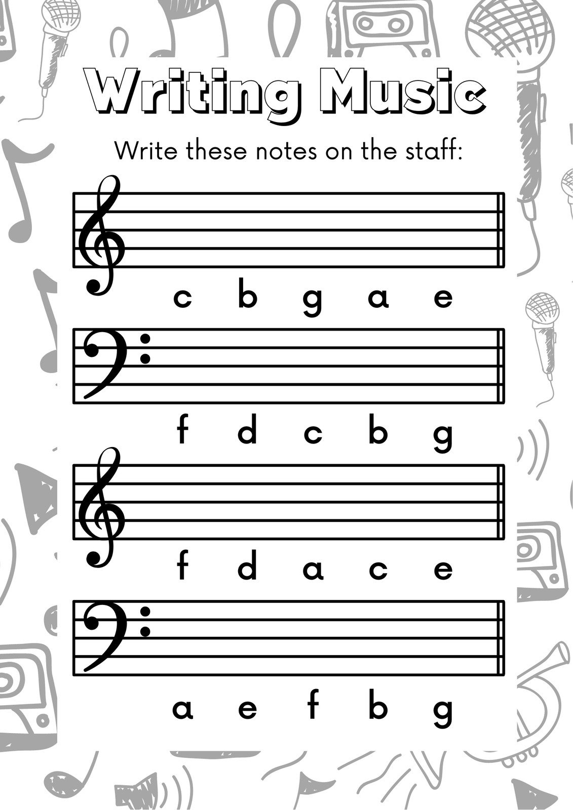 Free Music Worksheet Templates To Edit And Print Canva Free Music Worksheet Templates To Edit And Print Canva
