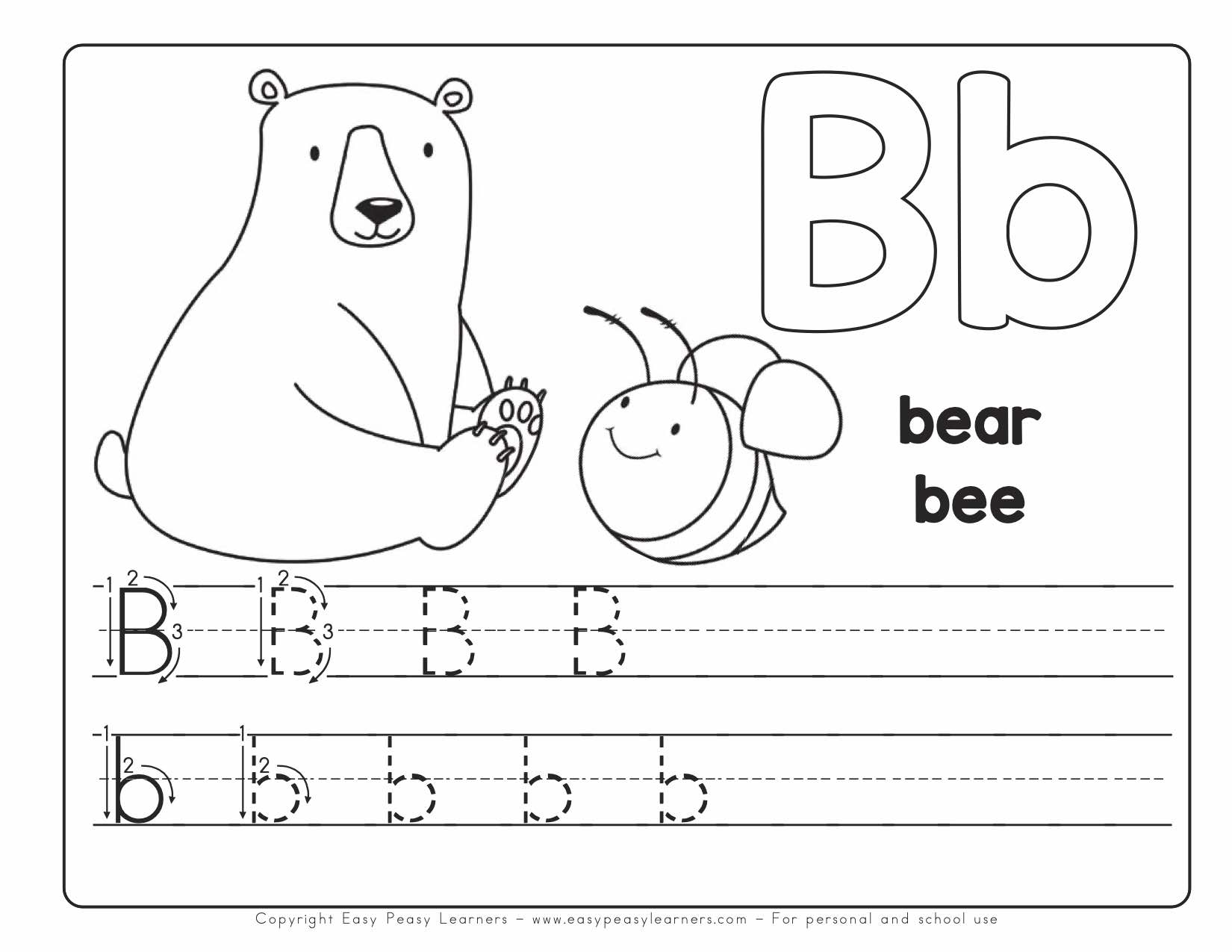 Free Printable Alphabet Book Alphabet Worksheets For Pre K And K Easy Peasy Learners Easy Peasy Alphabet Improve Handwriting Channies