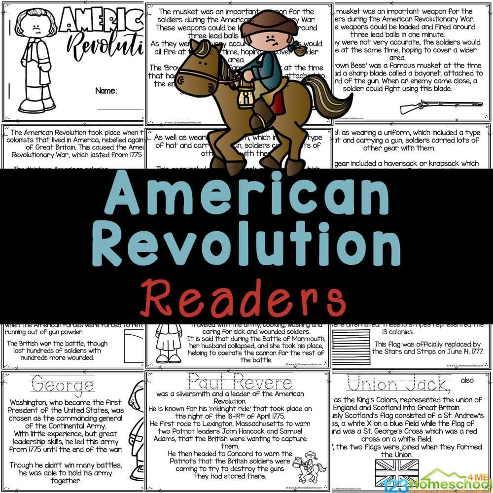 FREE Printable American Revolutionary War For Kids Reader American Revolutionary War BONUS WORKSHEETS Grades 5 To 8 Worksheets Library