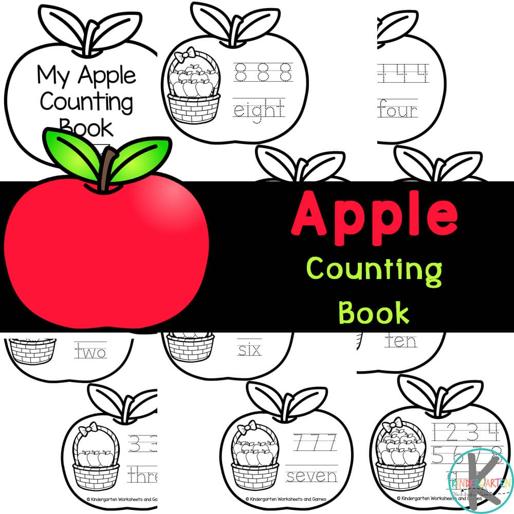 FREE Printable Apple Counting Book 0 10