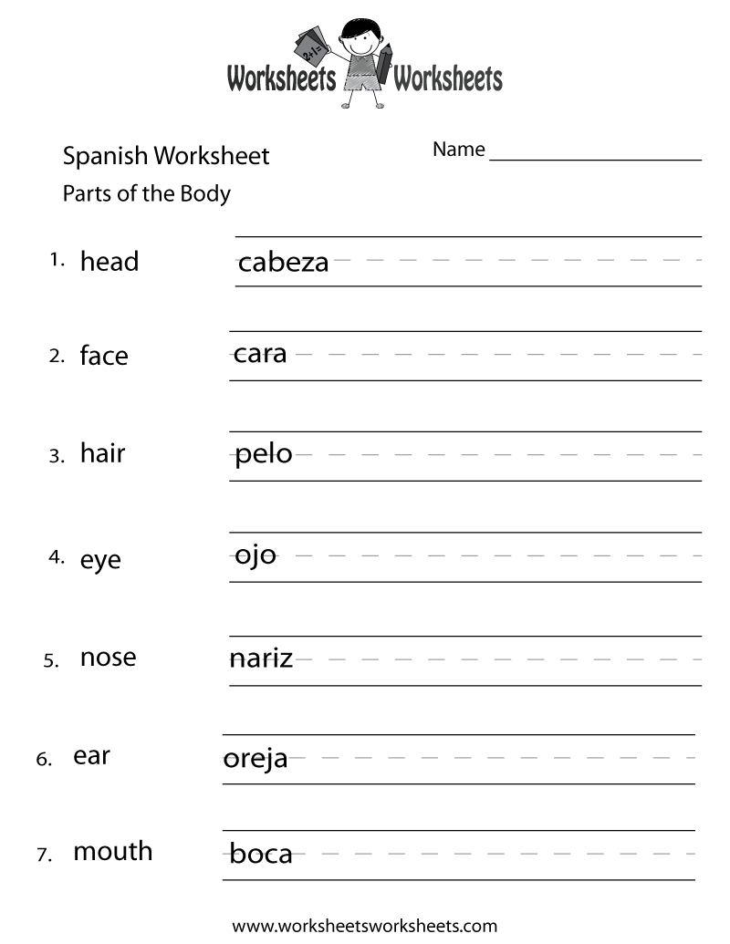 Spanish Basic Shapes Vocabulary Matching Worksheet Answer Key Made By Teachers