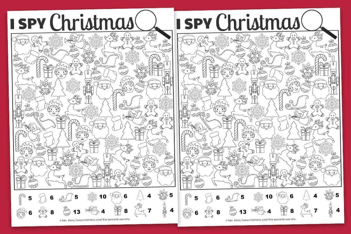 Christmas Activity Sheets Coloring Pages SignUp