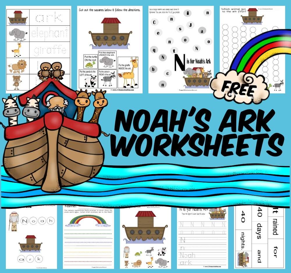 FREE Printable Noah S Ark Worksheets And Activities For Kids 25 Noah S Ark Coloring Pages 100 Free To Print