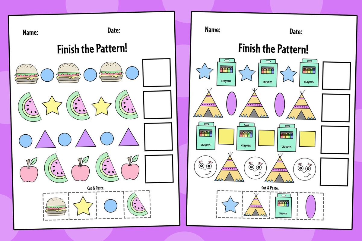 Free Printable Pattern Worksheets For Preschool The Hollydog Blog Patterns For Preschool Patterns For Kindergarten Pattern Worksheets For Preschool Pattern Worksheets For Kindergarten Kindergarten Pattern Worksheet MegaWorkbook