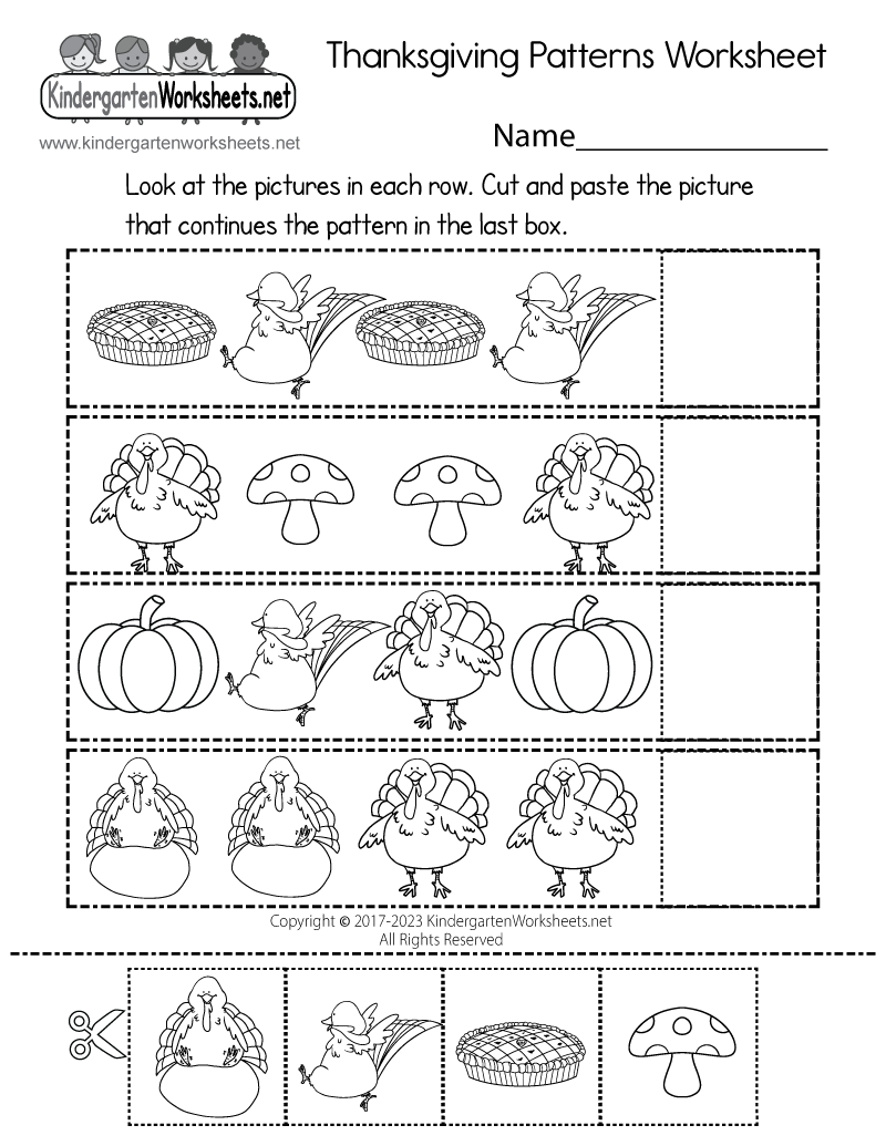Free Printable Thanksgiving Patterns Worksheet Thanksgiving Activities For Kids Free Printable Thanksgiving Pages Vivint
