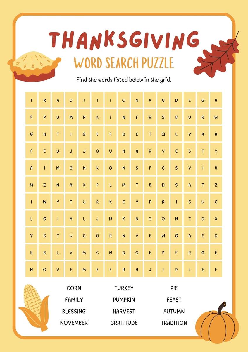 Free Printable Thanksgiving Worksheet Templates Canva Free Thanksgiving Worksheets Bundle