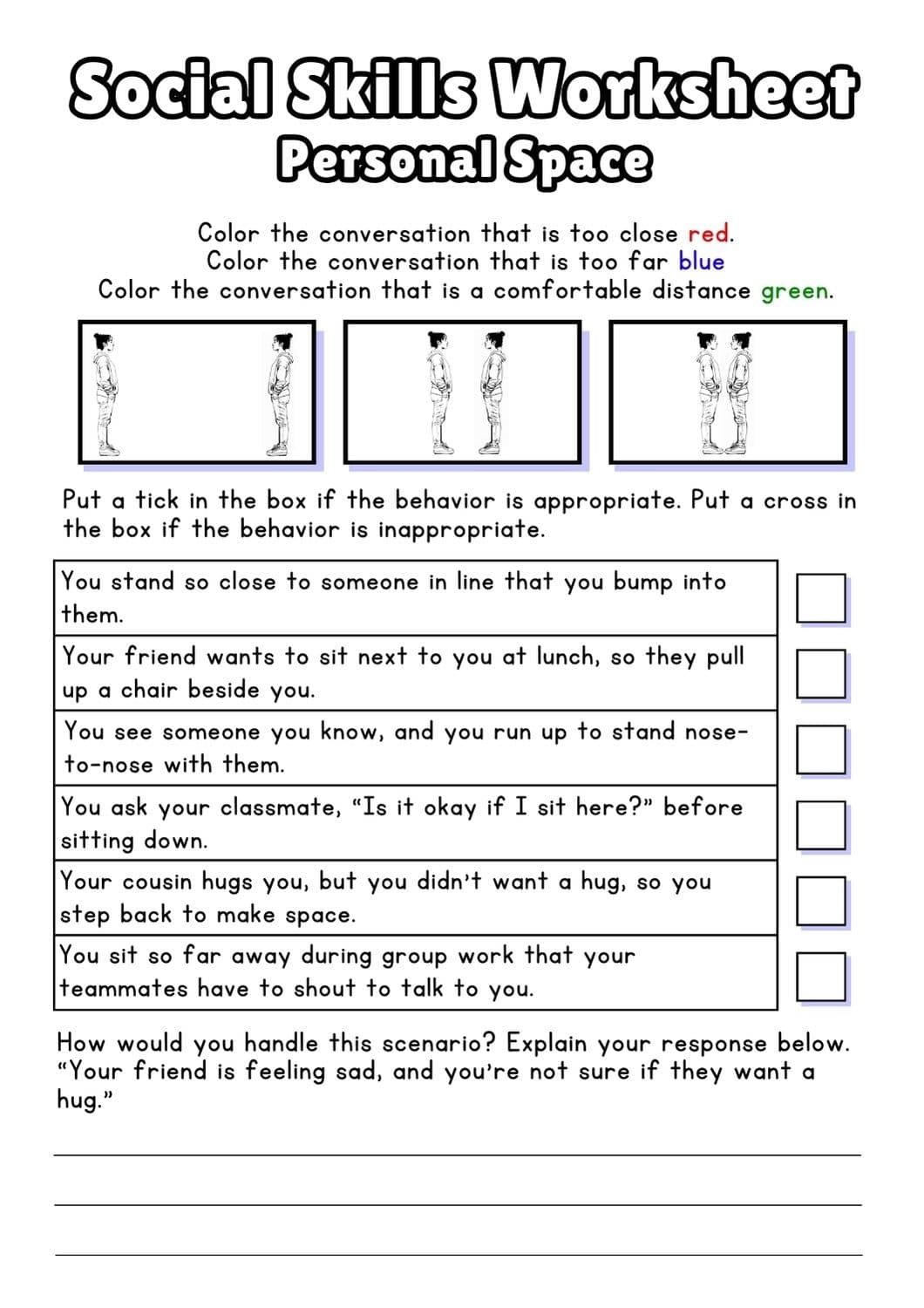 Free Printable Boundaries Worksheets For Students Worksheets Library