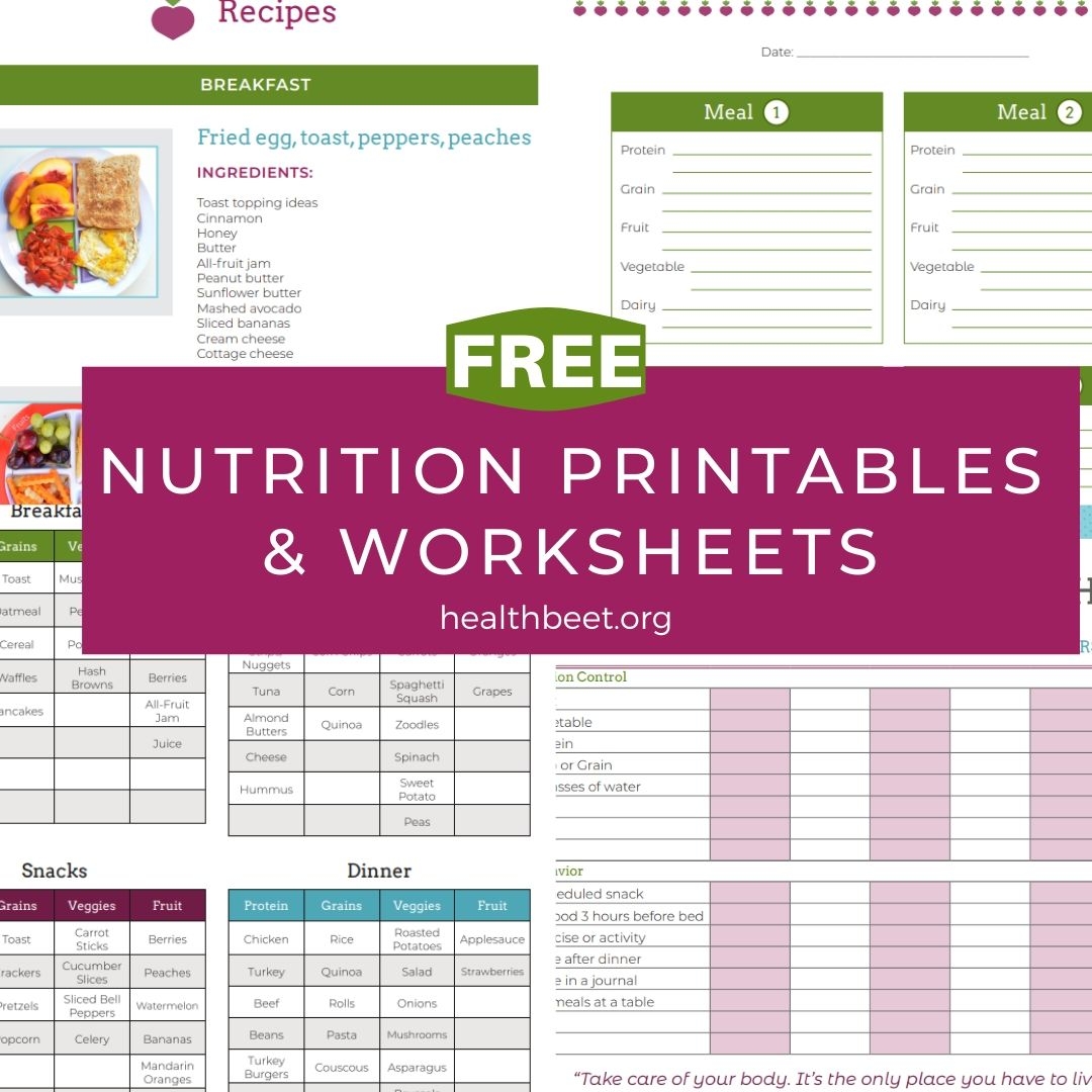 Free Worksheets And Printables Health Beet Free Worksheets And Printables Health Beet