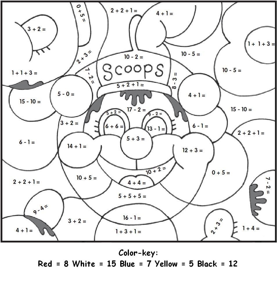 Fun Math Coloring Worksheets Learning Printable