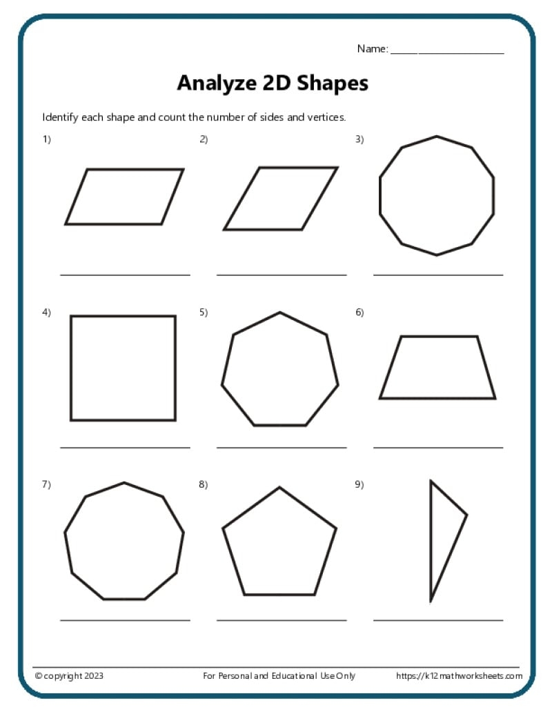 Geometry Worksheets Size Distance Direction Worksheets K12 Math Worksheets