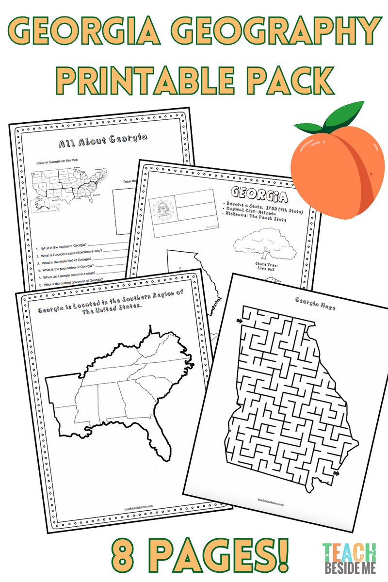 Arkansas Geography For Kids Printable State Activity Pack Teach Beside Me