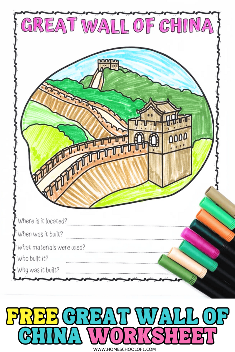 Great Wall Of China Worksheet Fun Facts For Kids Great Wall Of China Worksheet Fun Facts For Kids