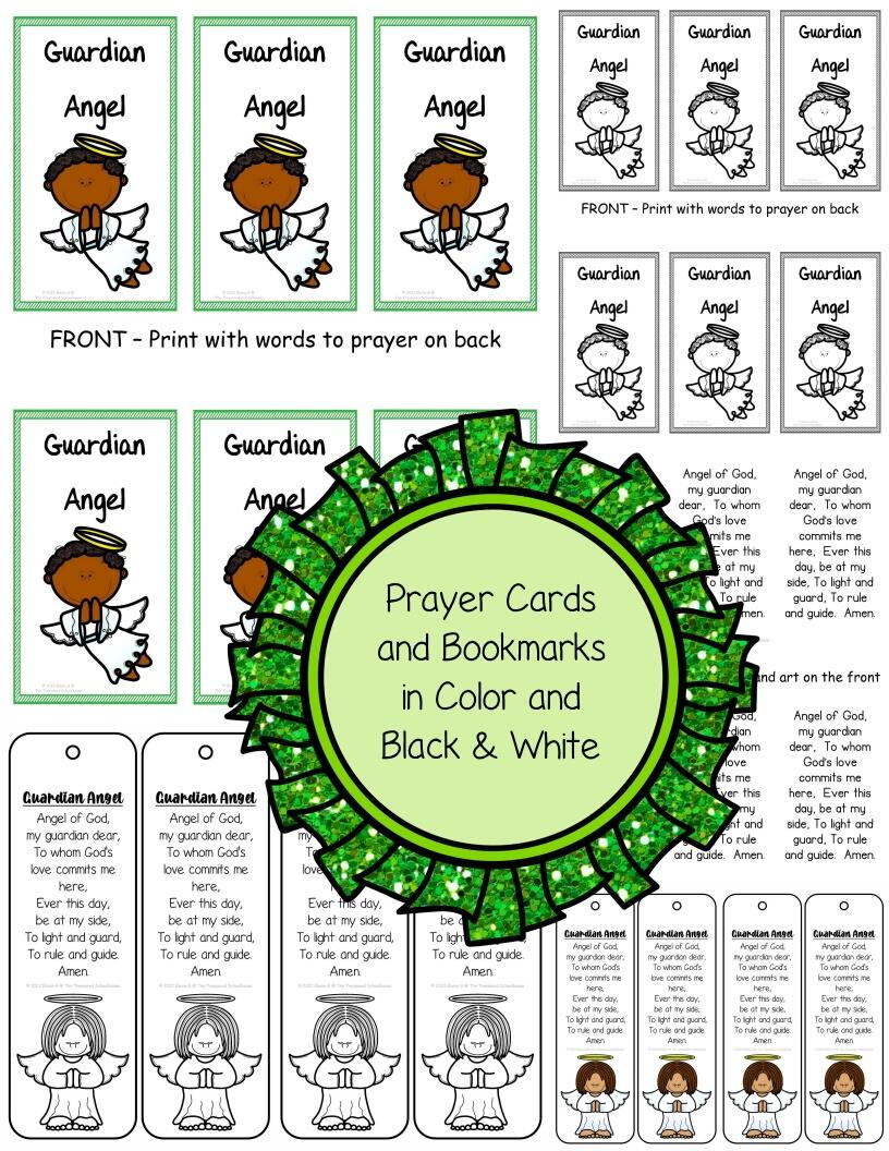 Guardian Angel Prayer Pack Made By Teachers Guardian Angel Prayer Pack Made By Teachers