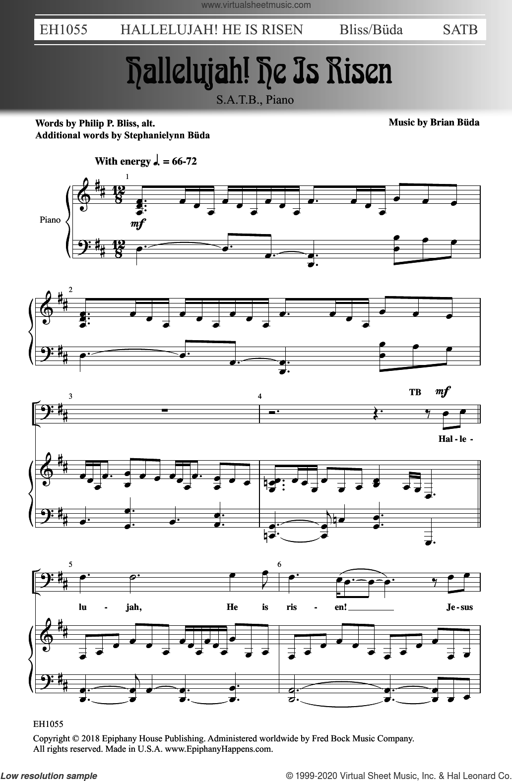 Hallelujah He Is Risen Sheet Music For Choir SATB Soprano Alto Tenor Bass He Is Risen 2 Easter Coloring Pages For Children Etsy