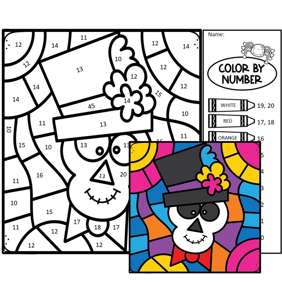 HALLOWEEN COLOR BY NUMBER CODE WORKSHEETS MATH COLOR PAGES Made By Teachers HALLOWEEN COLOR BY NUMBER CODE WORKSHEETS MATH COLOR PAGES Made By Teachers