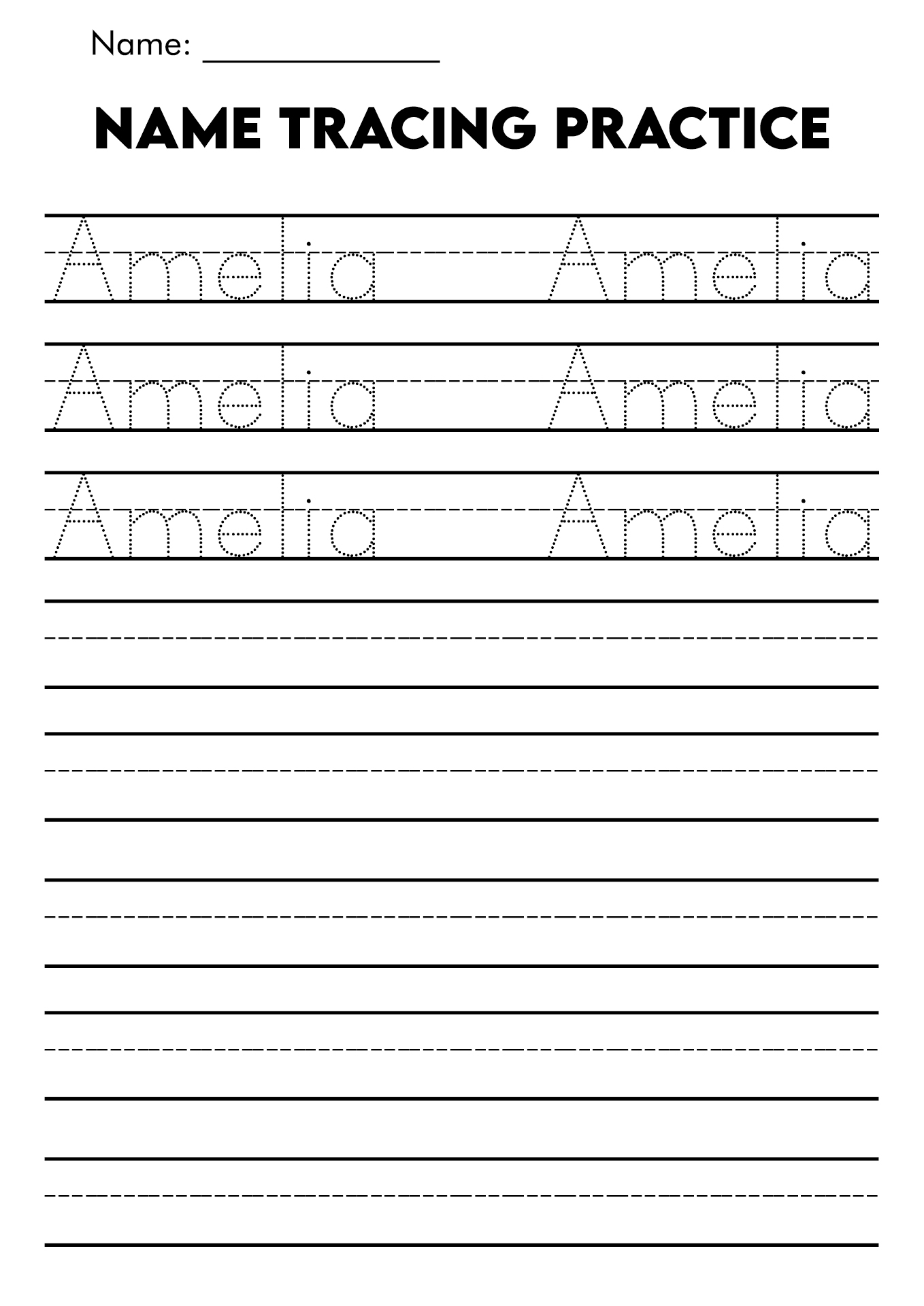 Handwriting Worksheets Printable