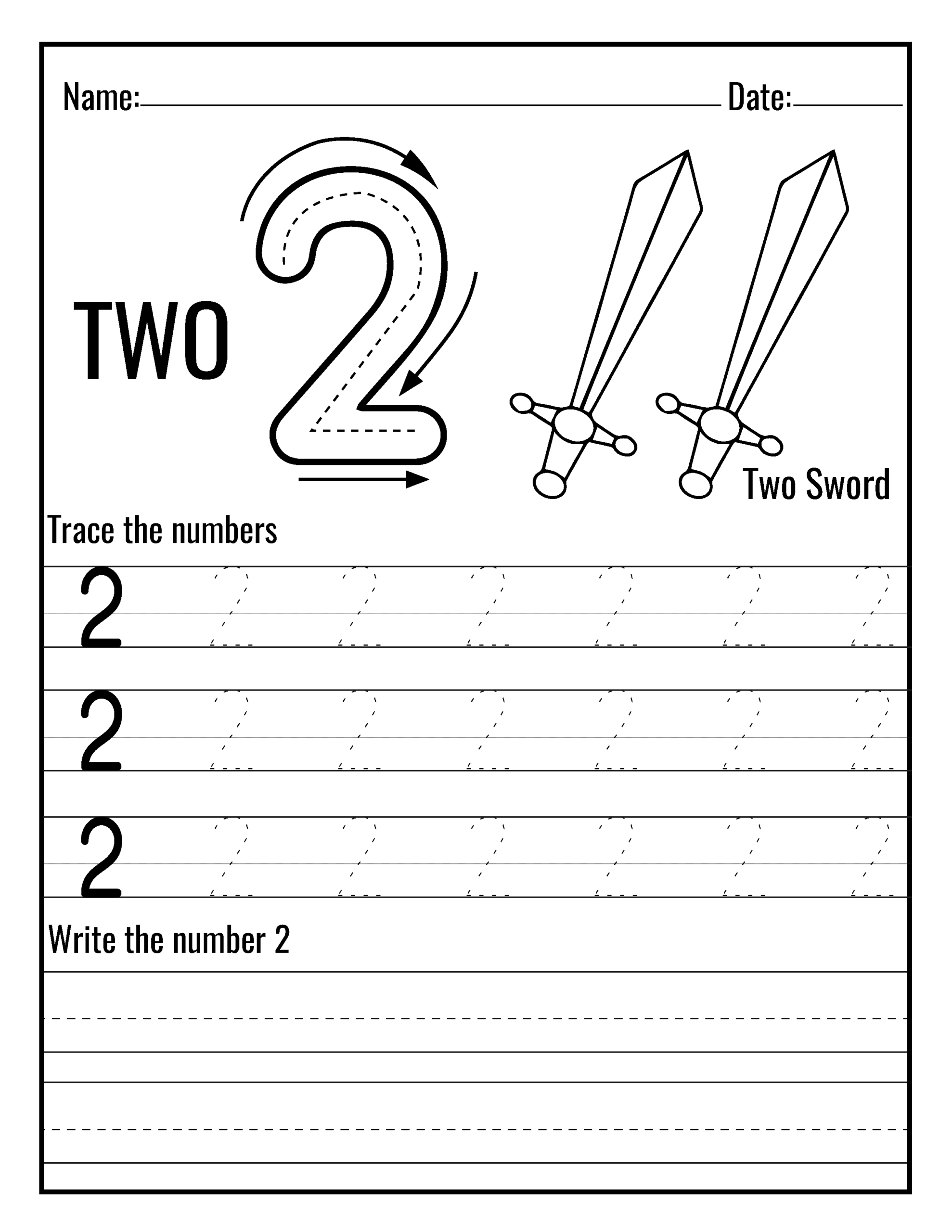 Number 1 Tracing Worksheet For Kids Free Printable KidsNex