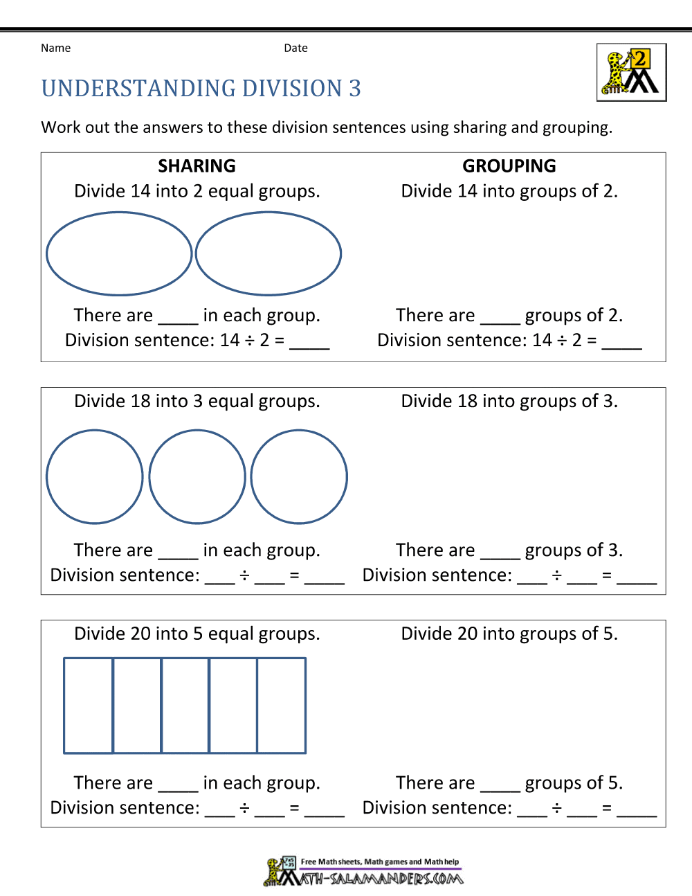 How To Do Division Worksheets Array Worksheets Printable PDF Maths Worksheets