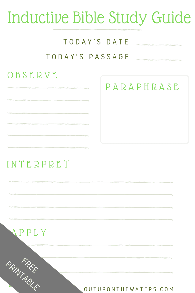 4 Free Inductive Bible Study Worksheets Printable Inductive Bible Study Worksheets HD Png Download Vhv