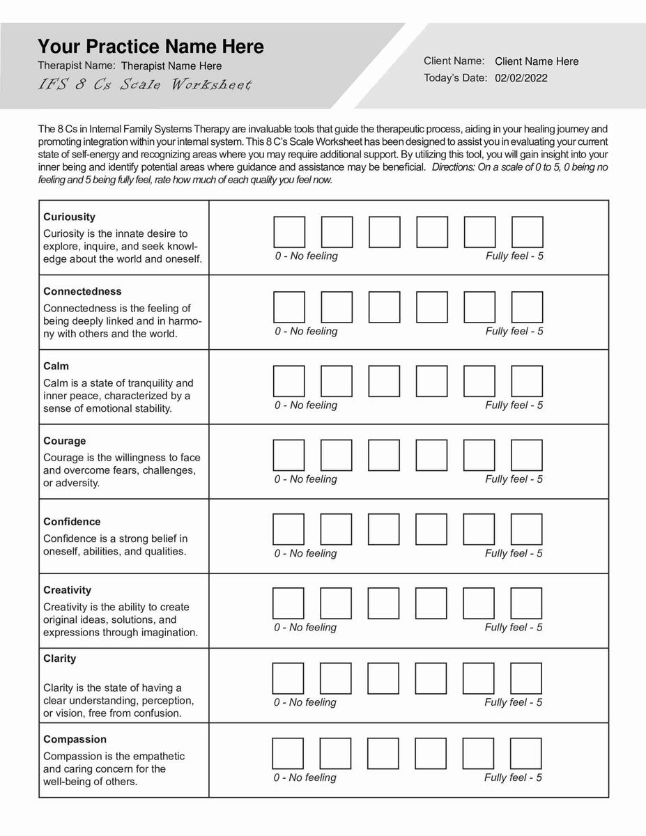 Internal Family Systems Worksheets Bundle TherapyByPro Internal Family Systems Worksheets Bundle TherapyByPro